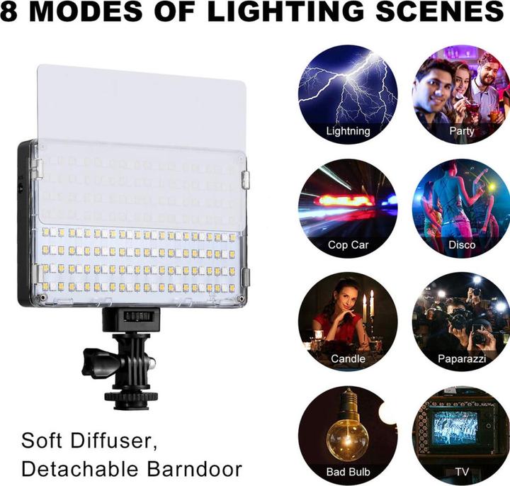 Produktbild GVM RGB-10S (Videoleuchte, Flächenleuchte)