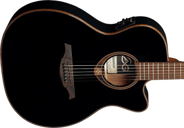 Immagine prodotto LÂG T118ASCE (Chitarra semi acustica, Mogano, Legno di cedro)