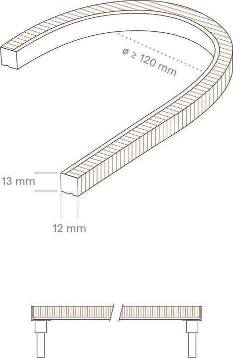 Actual product image Sigor 11W/m ART OMNI LED strip 5000K 5m 156LED/m IP67 24V 800lm/m RA90 (500 cm)