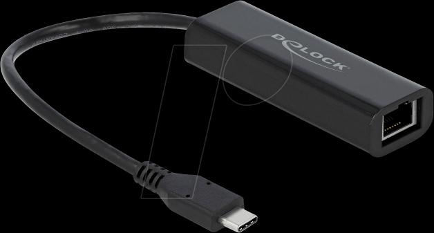 Image du produit Delock Adaptateur USB Type-C (Thunderbolt 3, USB-C, RJ45 2.5 Gigabit Ethernet (1x))