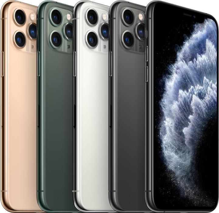 Produktbild Apple iPhone 11 Pro (64 GB, Midnight Green, 5.80", SIM + eSIM, 12 Mpx, 4G)