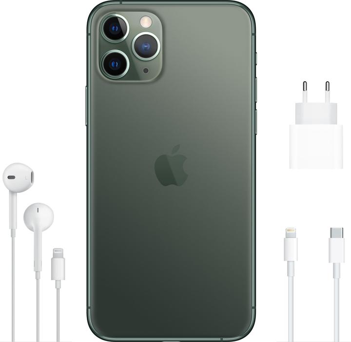 Produktbild Apple iPhone 11 Pro (64 GB, Midnight Green, 5.80", SIM + eSIM, 12 Mpx, 4G)