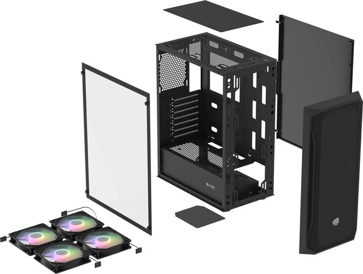 Produktbild Fury Obudowa Shobo SH4F RGB (NFO-2154) (mATX, Mini-ITX, ATX)