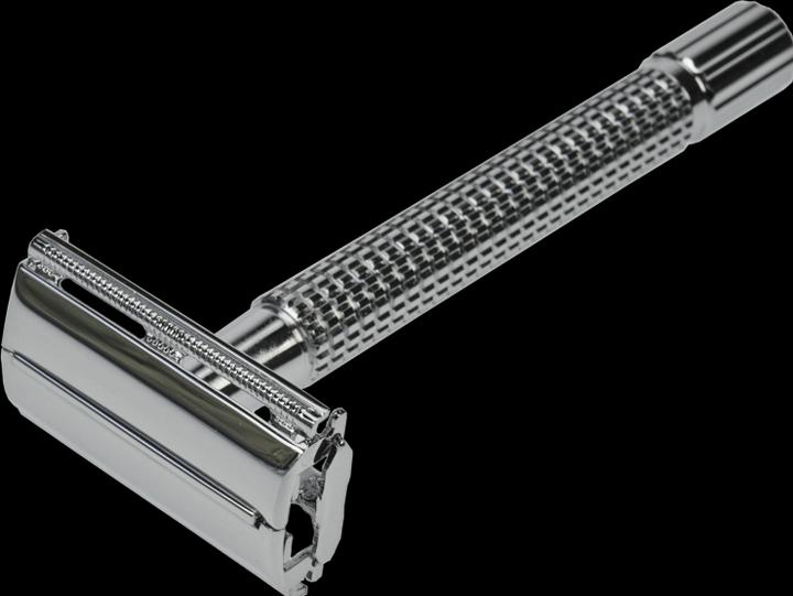 Actual product image Nostalgic razor, chrome, length 10.5 cm