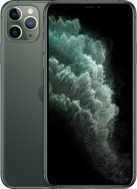 Apple iPhone 11 Pro Max (64 GB, Middernachtgroen, 6.50", SIM + eSIM, 12 Mpx, 4G)