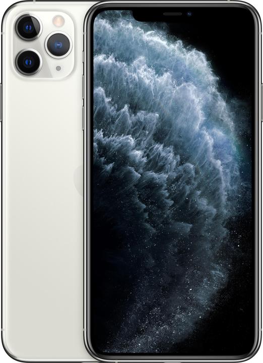 Image du produit Apple iPhone 11 Pro Max (256 Go, Silver, 6.50", SIM + eSIM, 12 Mpx, 4G)