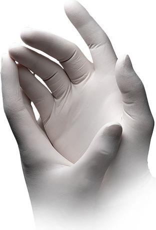 Produktbild Ampri Einweghandschuhe Basic Plus Grösse XL hellbeige Latex EN 455 PSA-Kategorie I (10)