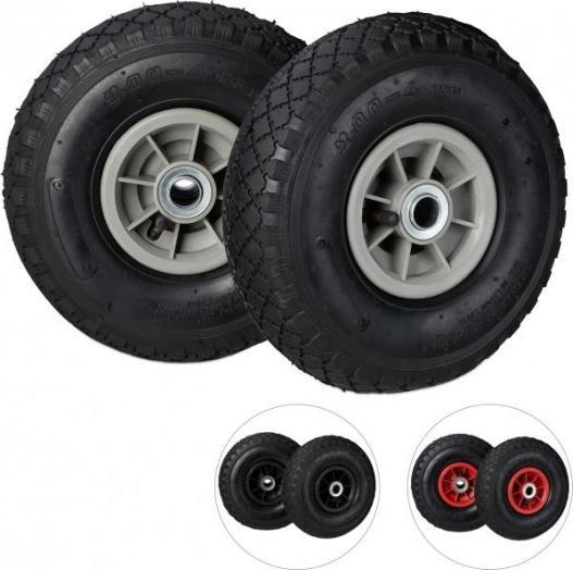 Actual product image Relaxdays 3. Pneumatic Barrow Tyre Set of 2 (80 kg)