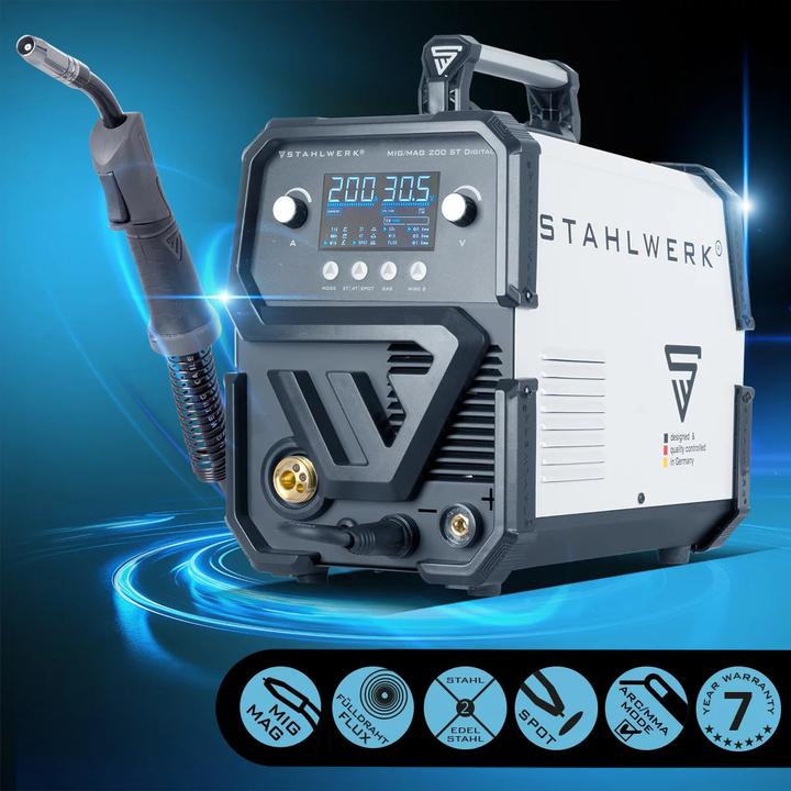 Produktbild Stahlwerk Schweissgerät MIG MAG 200 ST Digital IGBT Schutzgas mit 200 A