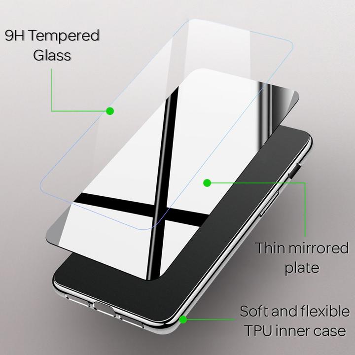 Image du produit Nalia Housse de miroir en verre trempé (Apple iPhone X, Apple iPhone XS)