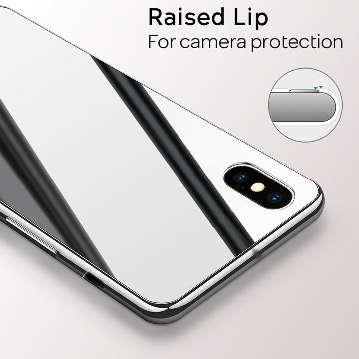 Image du produit Nalia Housse de miroir en verre trempé (Apple iPhone X, Apple iPhone XS)