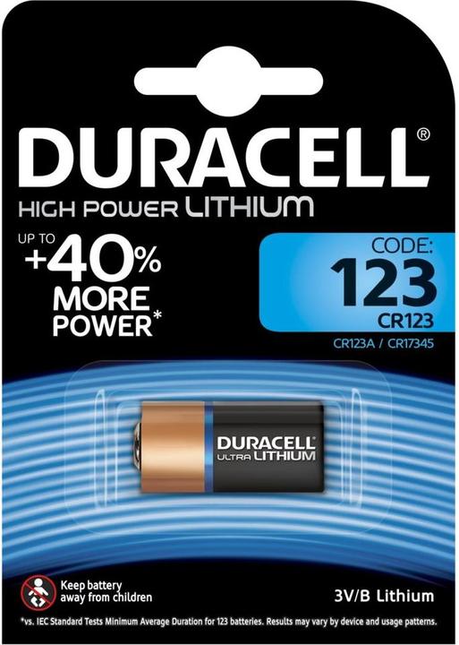 Image du produit Duracell Ultra Photo (1 pcs, CR123A, 1400 mAh)
