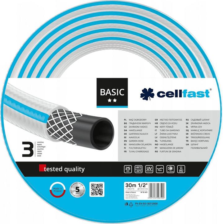 Produktbild Cellfast wąż ogrodowy basic 1/2" 30 m (10-401) (30 m)