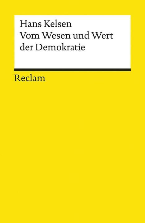 Actual product image Wesen und Wert der Demokratie (German, Hans Kelsen, 2018)