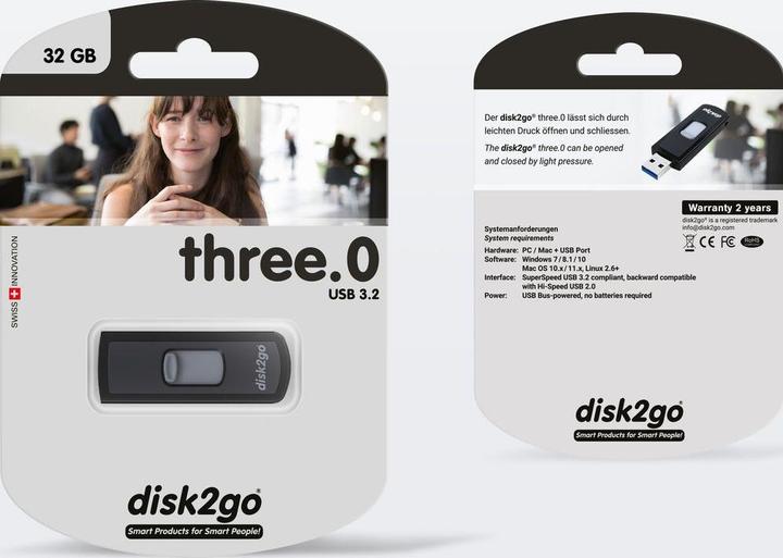 Actual product image Disk2go three.O (32 GB, USB-A)