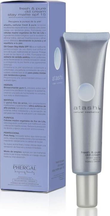 Atashi DD Cream Stay Matte Mattifying Moisturizing Cream Color Medium Tone 40ml (40 ml, Tagescreme)