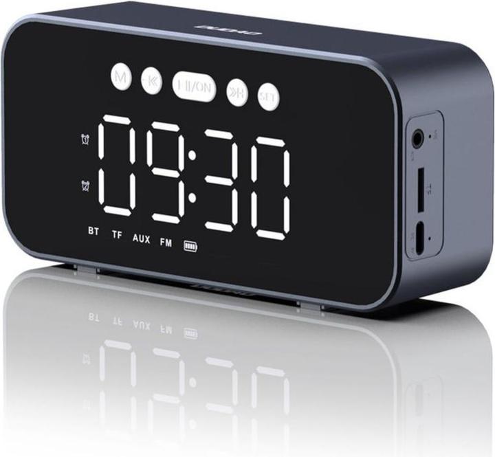 Produktbild Dudao Y17 Bluetooth-Uhr/Lautsprecher – Silber (Stromversorgung über USB)