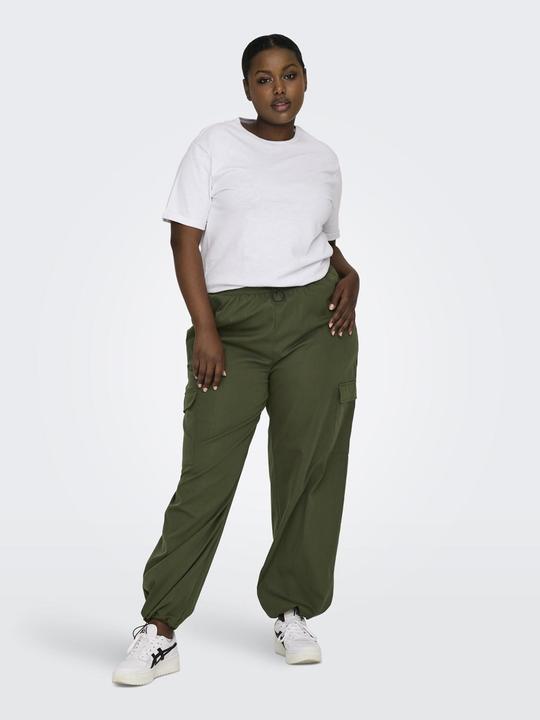 Produktbild Only Normal geschnitten Mittlere Taille Gummizug Elastische Bündchen Cargohose Cargo-Hose (44)