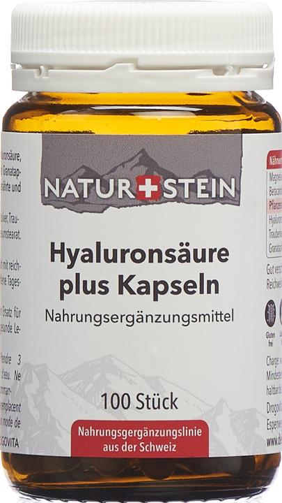 Actual product image Naturstein Hyaluronic acid plus (100 Piece, Capsules, 136 g)