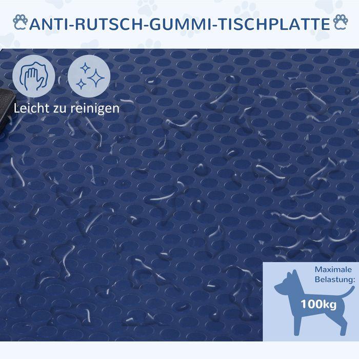 Image du produit Swisshandel24 Table de toilettage Table de tonte avec panier inférieur pour chiens réglable en hauteur pliable (Chien)