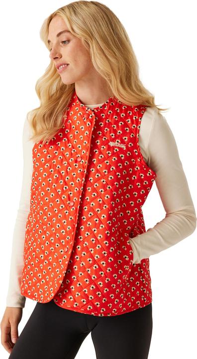 Actual product image Regatta Womens/Ladies Orla Kiely Clover Quilted Gilet (36 D)