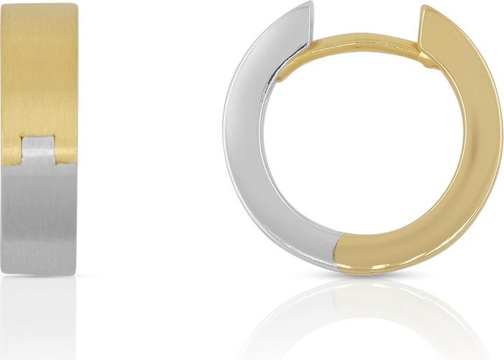 Produktbild Muau Creolen (Gelbgold, Weissgold)