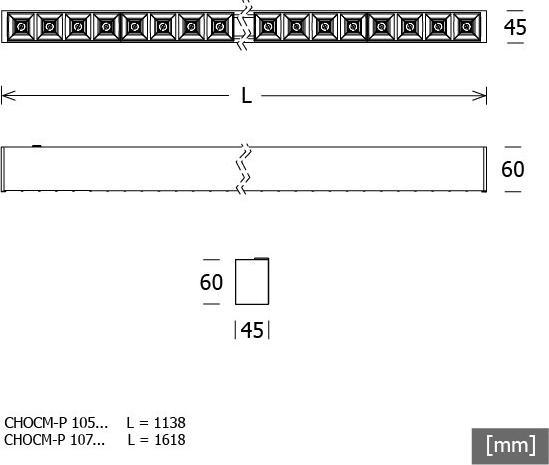 Actual product image LTS CHOCM-P105#658318 LED pendant luminaire 840 DALI ws (5340 lm)