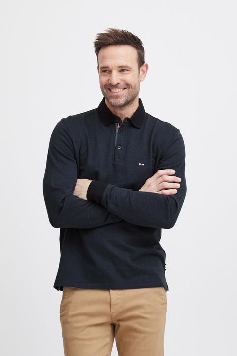 Actual product image FQ1924 FQPETER two tone polo pique LS 21900726 (L)