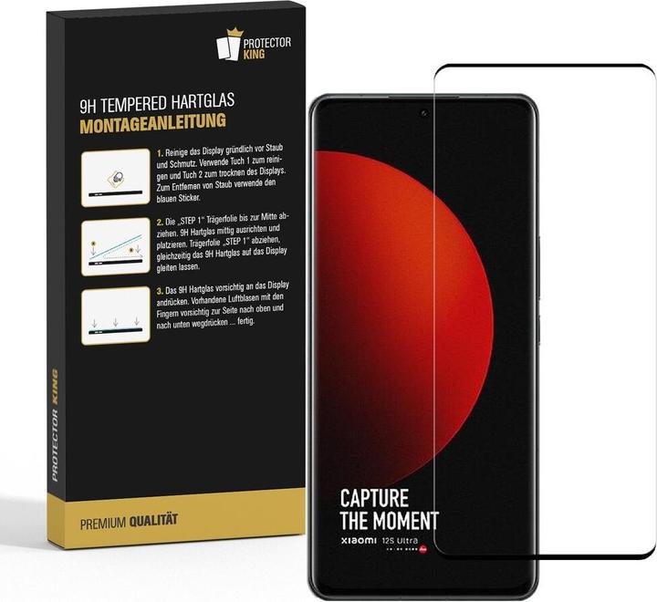 Produktbild Protectorking 6x echtes Tempered 9H Panzerhartglas 3D KLAR (6 Stück, Xiaomi 12S)