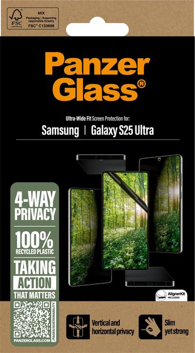 Produktbild PanzerGlass Eco Matrix 4-way Ultra-wide Fit (1 Stück, Samsung Galaxy S25 Ultra)