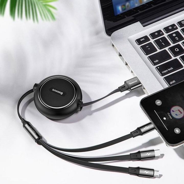 Image du produit Baseus 3in1 extendable cable (1.20 m, USB 3.2 Gen 1)