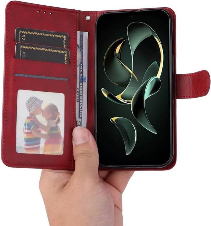 Produktbild Cover-Discount Xiaomi 13T / 13T Pro - Premium Handyhülle Etui rot (Xiaomi 13T, Xiaomi 13T Pro)
