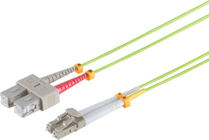 Shiverpeaks S/CONN maximum connectivity LWL-Duplex Patchkabel LC/SC 50/125µ, OM5, lindgrün, 2,0m (S/UTP, CAT6, 2 m)