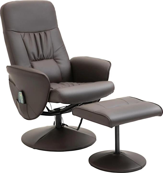 Image du produit Swisshandel24 Fauteuil de relaxation avec repose-pieds Espace de rangement Fauteuil de massage Fauteuil TV
