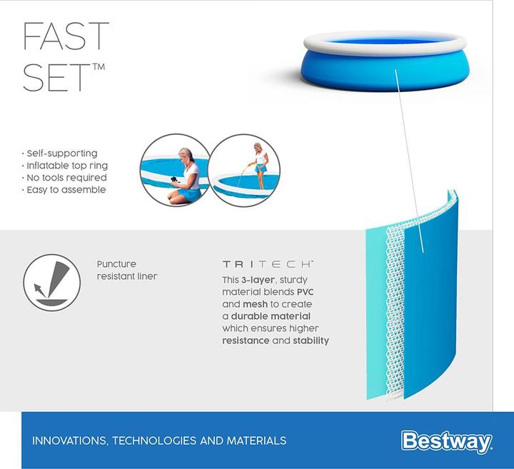 Immagine prodotto Bestway Set da piscina Fast Set 457x122cm (Ø 457 x 122 cm)