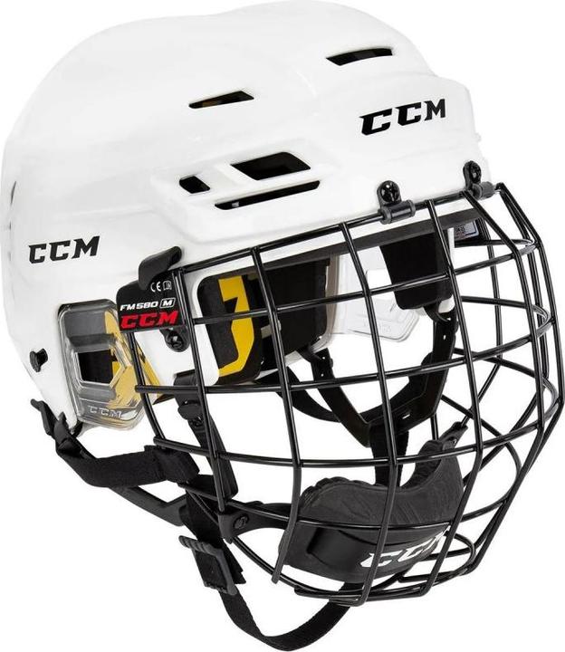 Image du produit CCM Tacks 210 SR casque de hockey avec cage (L, blanc) (L)