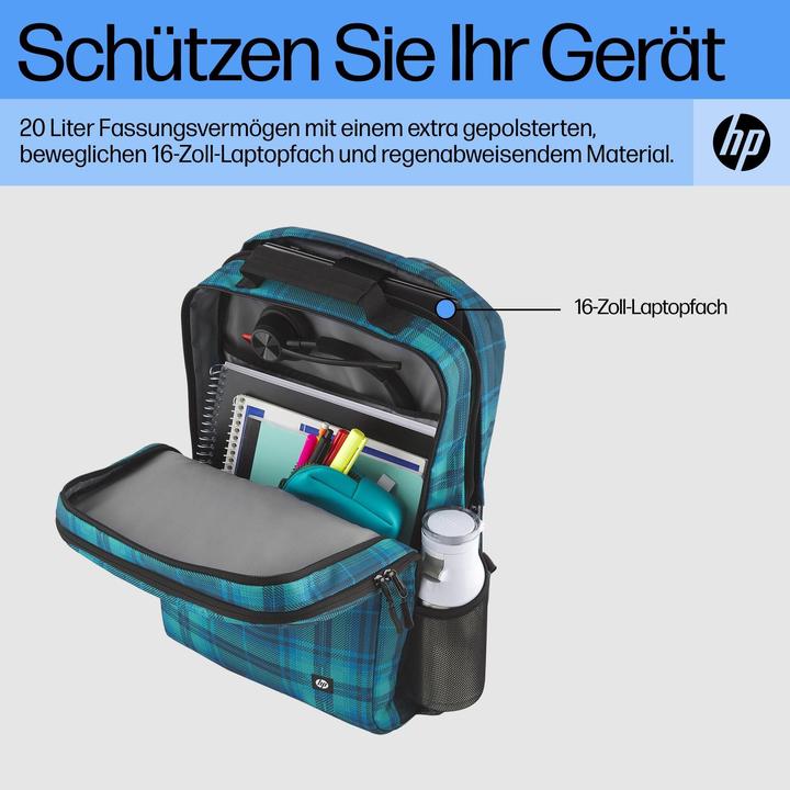 Immagine prodotto HP Zaino Campus XL a quadri Tartan (P) (20 l)
