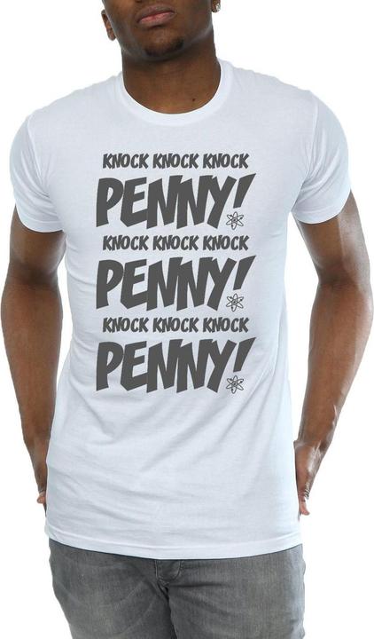 Actual product image Dam Mens Sheldon Knock Knock Penny T-Shirt (L)