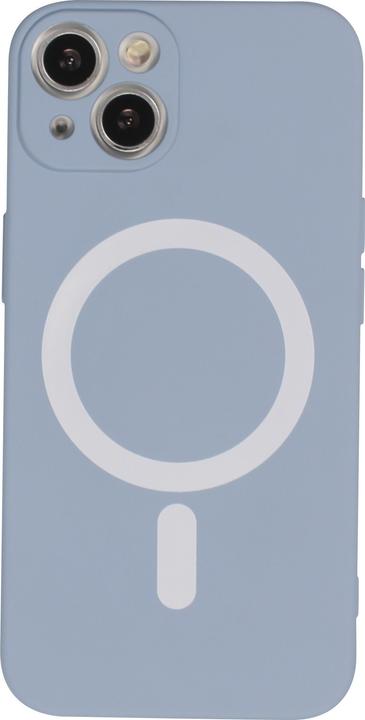 Actual product image PhoneLook Soft shell silicone cover with MagSafe and camera protection grey (Apple iPhone 15 Plus)