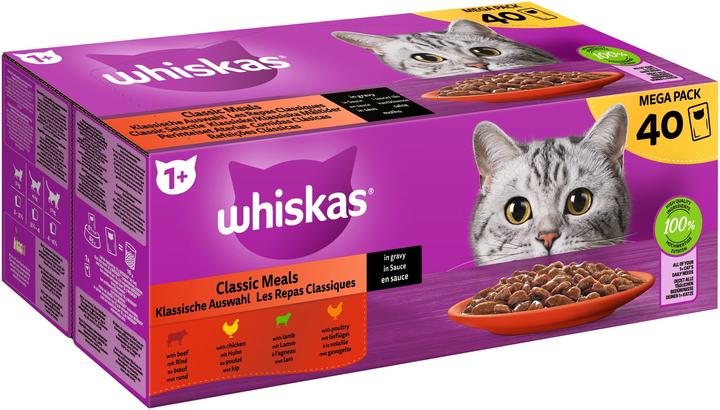 Whiskas Klassische Auswahl (Adult, 40 Stk., 3400 g)