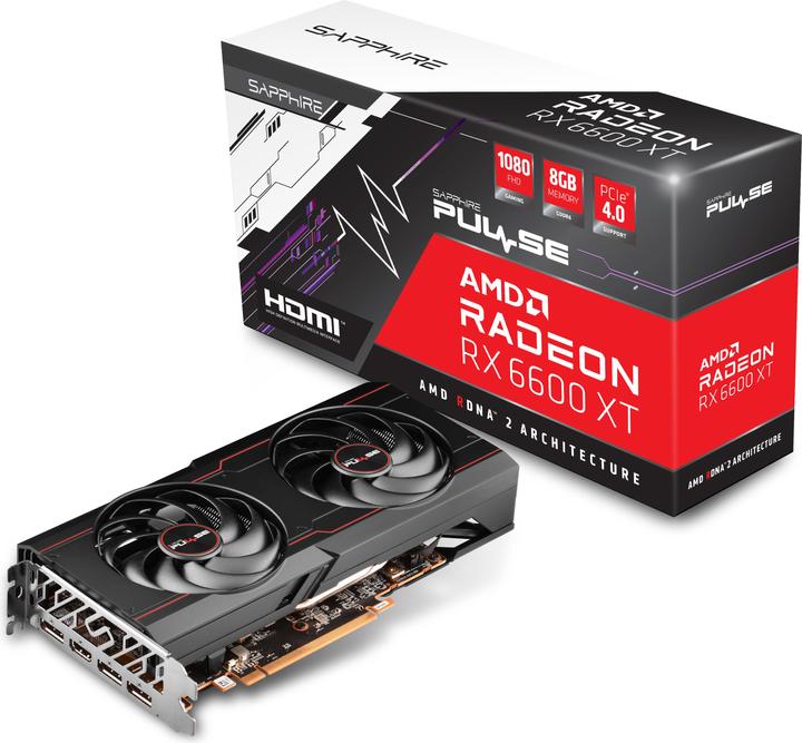 Actual product image Sapphire Radeon RX 6600 XT GAMING OC Pulse (8 GB)