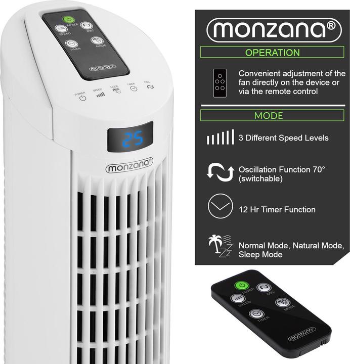 Produktbild Monzana Turmventilator (50 dB)