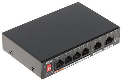 Actual product image Dahua PoE switch PFS3006-4GT-60-V2 unmanaged (4 Ports)