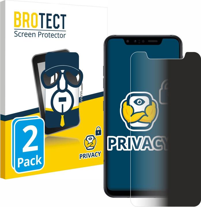 Produktbild BROTECT Sichtschutzfolie Anti-Spy Privacy Folie Blaulicht-Schutz (2 Stück, LG G8s ThinQ)