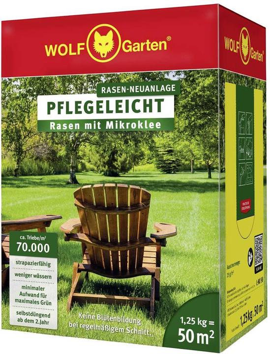 Image du produit Wolf-Garten Rasen mit Mikroklee L-MI 50 (Réensemencement de la pelouse)