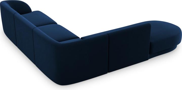 Image du produit Micadoni Canapé D'Angle Gauche Velours, "Miley", 6 Places, 255x248x70Fabriqué en Europe (Canapé d'angle)
