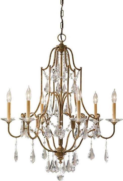 Produktbild Elstead Lighting Valentina Kronleuchter E14 6-fach Oxidierte Bronze (72.10 cm)