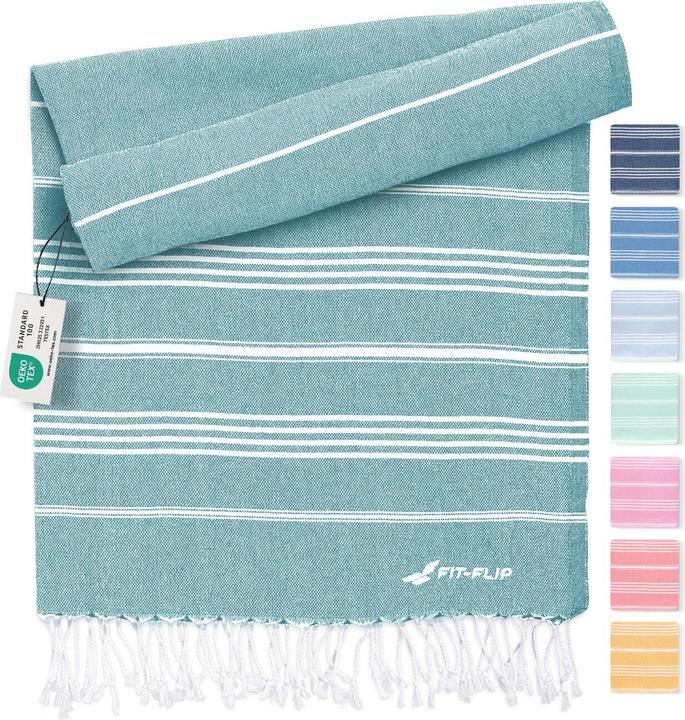 Image du produit Fit-Flip Hamamtuch Baumwolle Recycelt 100x200cm (100 x 200 cm)