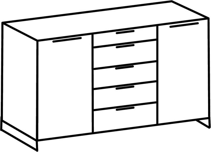 Image du produit Wimex Detroit (139 x 41 x 92 cm)