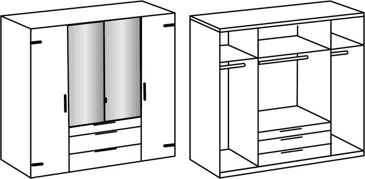 Actual product image Wimex Detroit (200 x 58 x 216 cm)